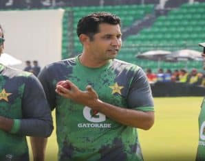 Asif Afridi with his new teammate Noman Ali