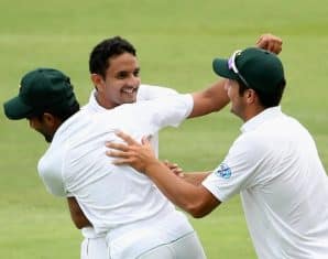 Mohammad Abbas during a game for Pakistan