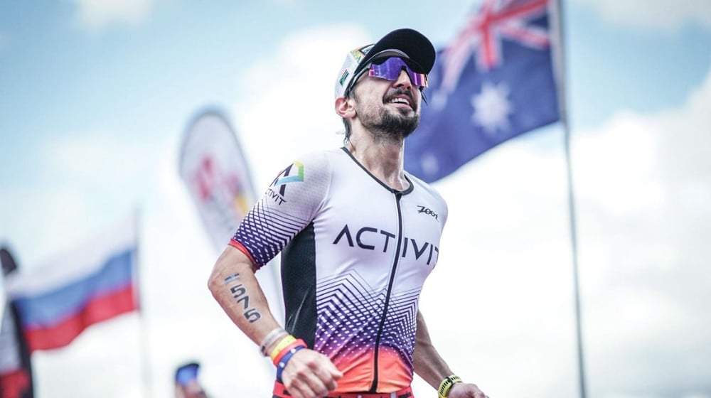 Shahrez Khan during a race