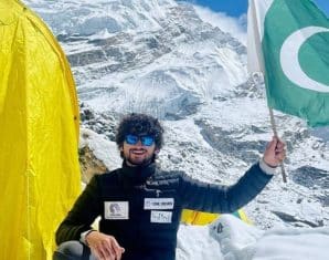 Shehroze Kashif during one of his expeditions