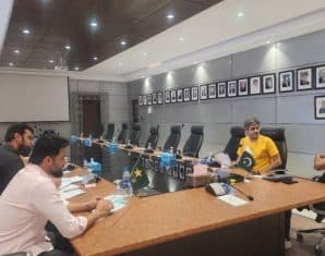 Azhar Ali during an Selection Committee meeting