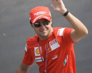 Felipe Massa during a parade