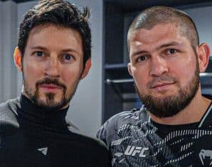 Khabib Nurmagomedov with Pavel Durov
