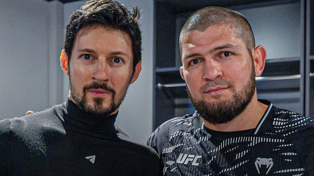 Khabib Nurmagomedov with Pavel Durov