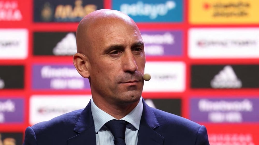 Luis Rubiales during an event