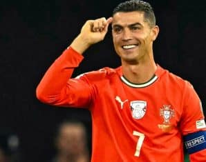 Cristiano Ronaldo during a game