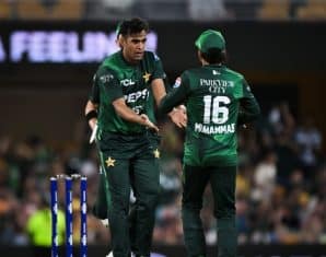 Abbas Afridi during Pakistan's match