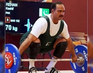 Pakistani weightlifter