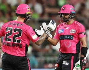 babar azam sydney sixers bbl josh phillipe