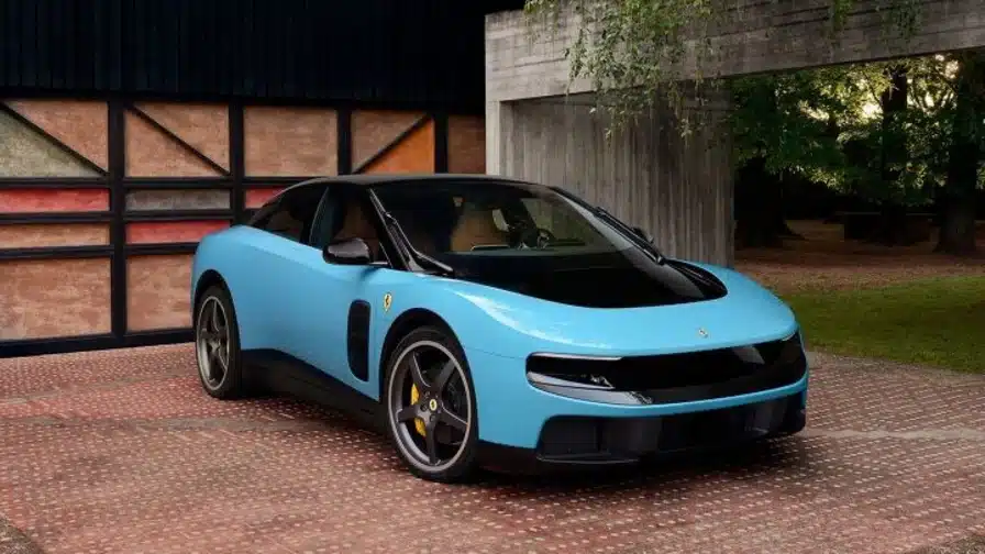Ferrari Luce EV side profile comparison