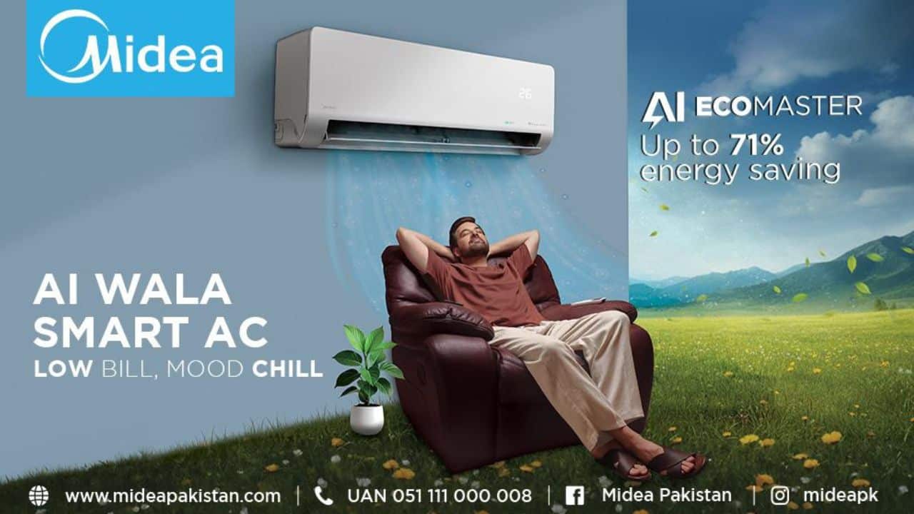 Midea Pakistan launches the AI Smart AC series for energy efficiency