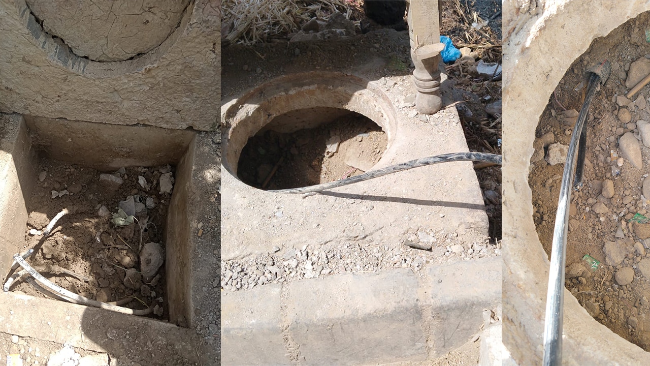 Fibre Infrastructure Sabotage site in Karachi