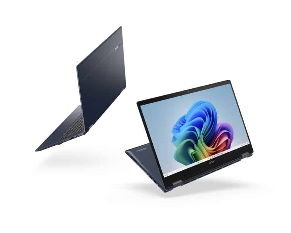 Acer Swift Spin 14 AI convertible laptop with 360-degree hinge