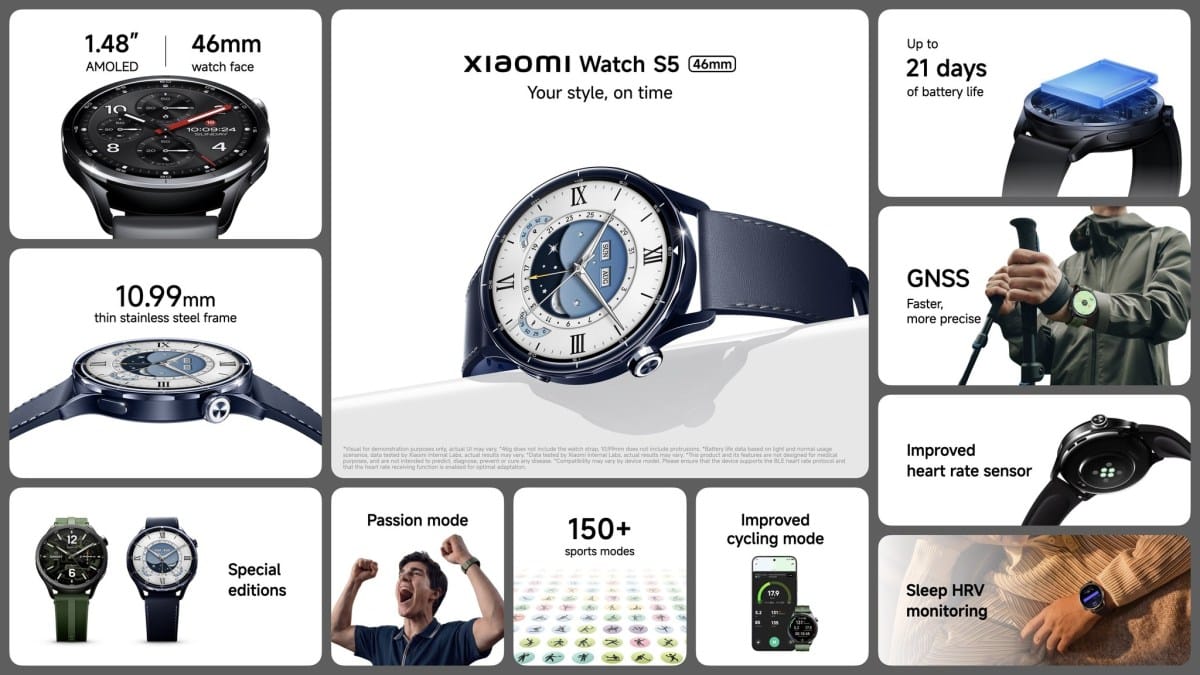 Xiaomi Watch S5 stainless steel smartwatch