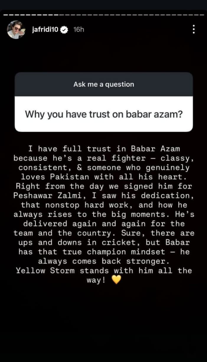 Babar Azam showing mental strength during a high-pressure PSL 11 match