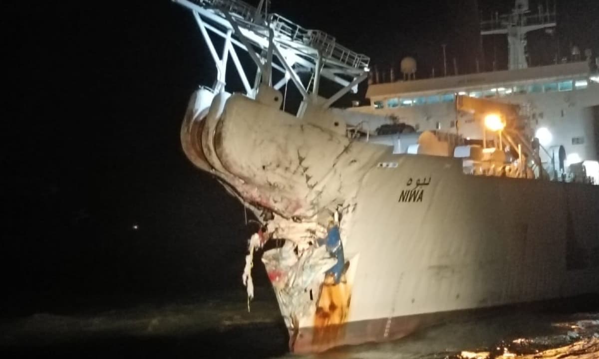 Strategic response to Karachi Port collision incident