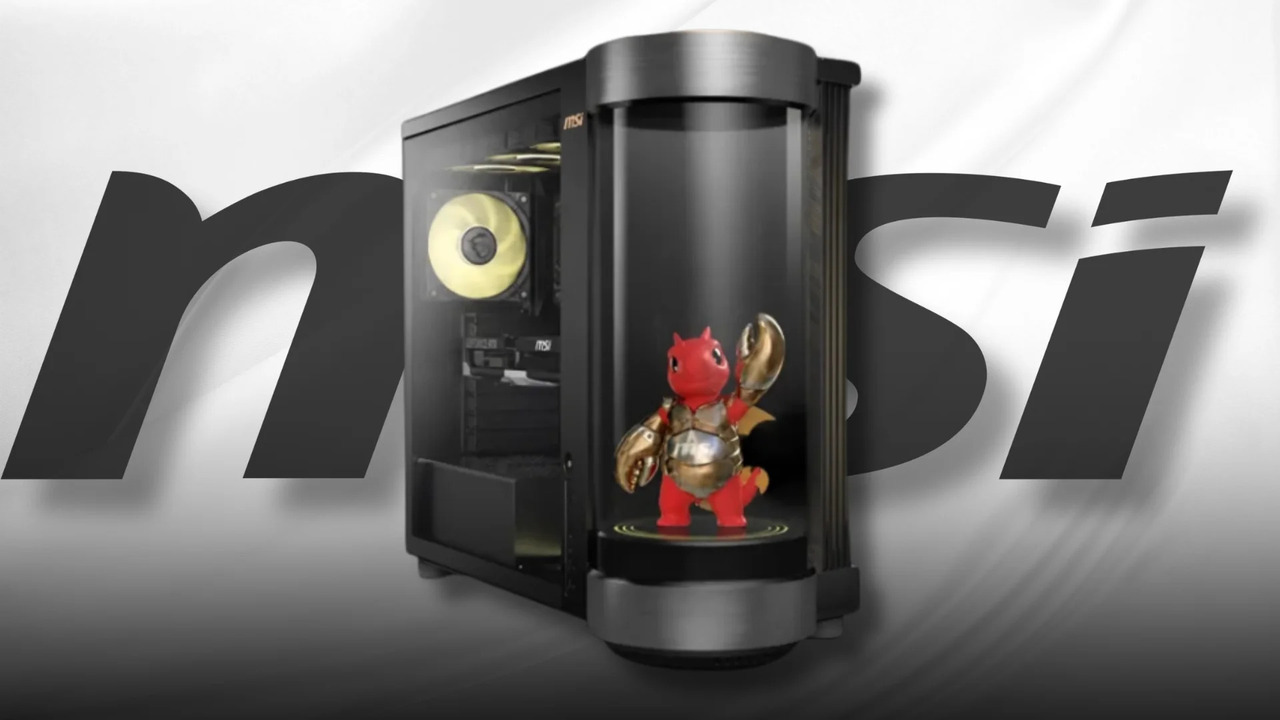 MSI MEG Vision X2 AI Gaming Desktop with AI Holostage