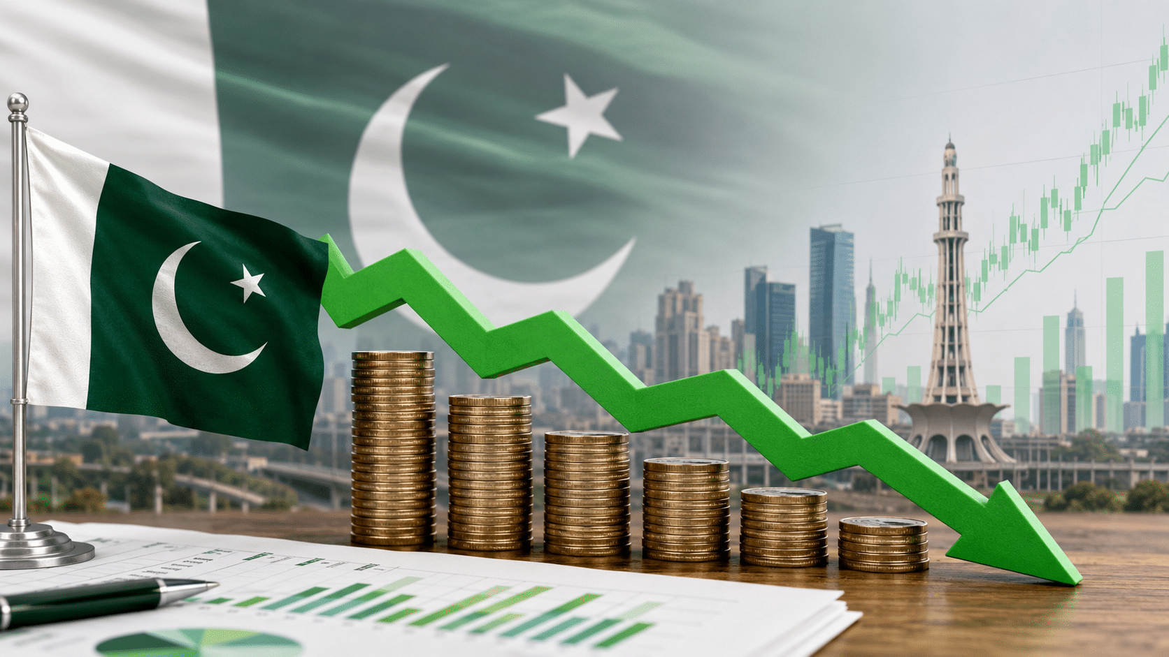 Pakistan fiscal deficit historical trend analysis