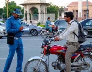 Lahore Traffic Police Capture Motorist Owing Over Rs. 2 Million in E-Challans