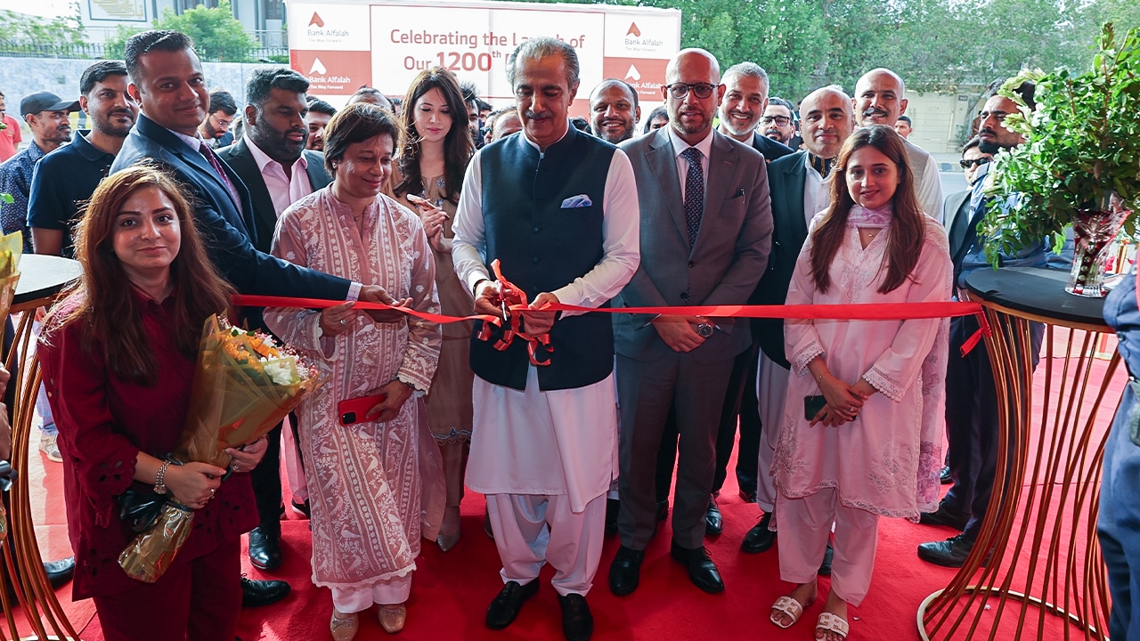 Bank Alfalah team at the 1200th branch inauguration